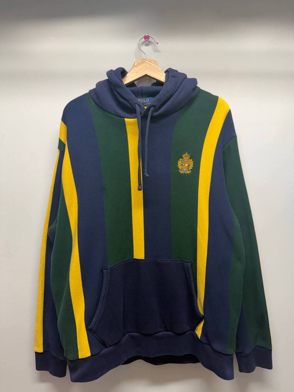 Polo Ralph Lauren Vertical Stripe Crest Hoodie